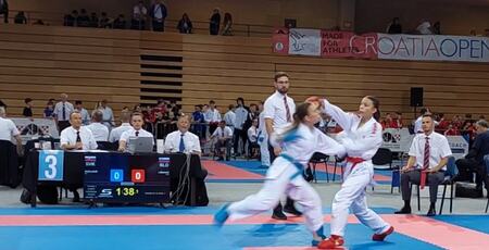 Lejla Lišinović v borbi